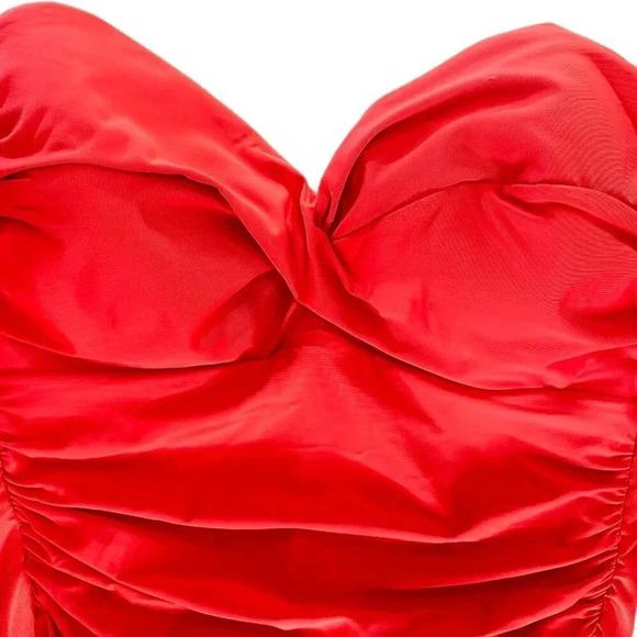 MIRACLESUIT Red Rock Solid Madrid Strapless One Piece - Picture 8 of 13